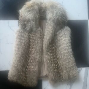 Real fur vest size 36/ between size small and medium
